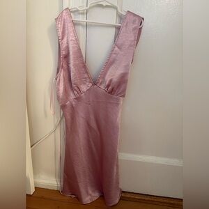 Showpo. NWT Final Move Dress Lilac Satin Size S